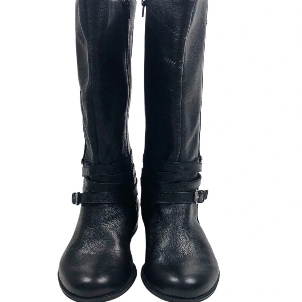 Naturalizer Jango  Black Leather Boots Size 6